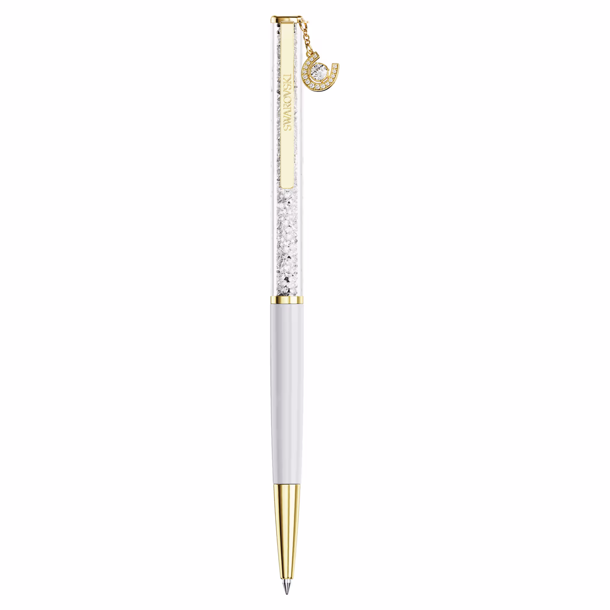crystalline-ballpoint-pen--horse-shoe--white--white-lacquered--gold-tone-plated-swarovski-5740699 (1)