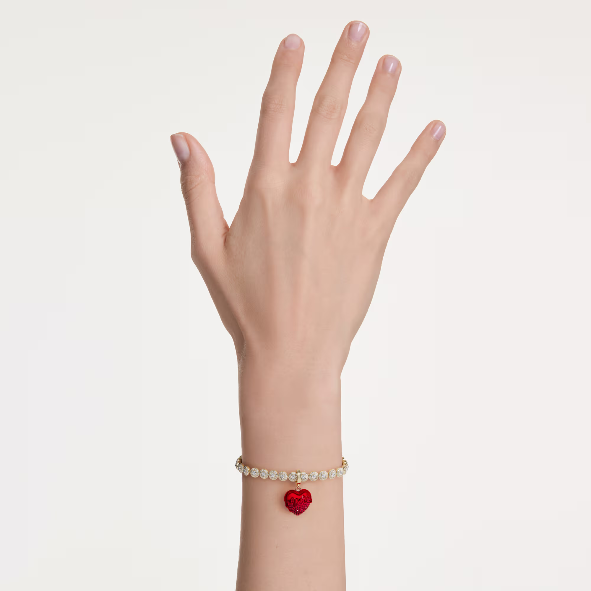 idyllia-charm--round-cut--heart--red--gold-tone-plated-swarovski-5742994