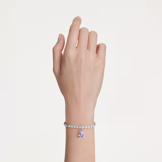 idyllia-charm--mixed-cuts--teddy--purple--rhodium-plated-swarovski-5745610