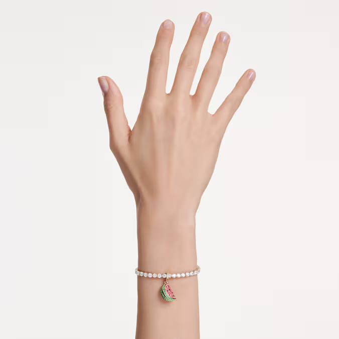 idyllia-charm--mixed-cuts--watermelon--multicolored--gold-tone-plated-swarovski-5743134