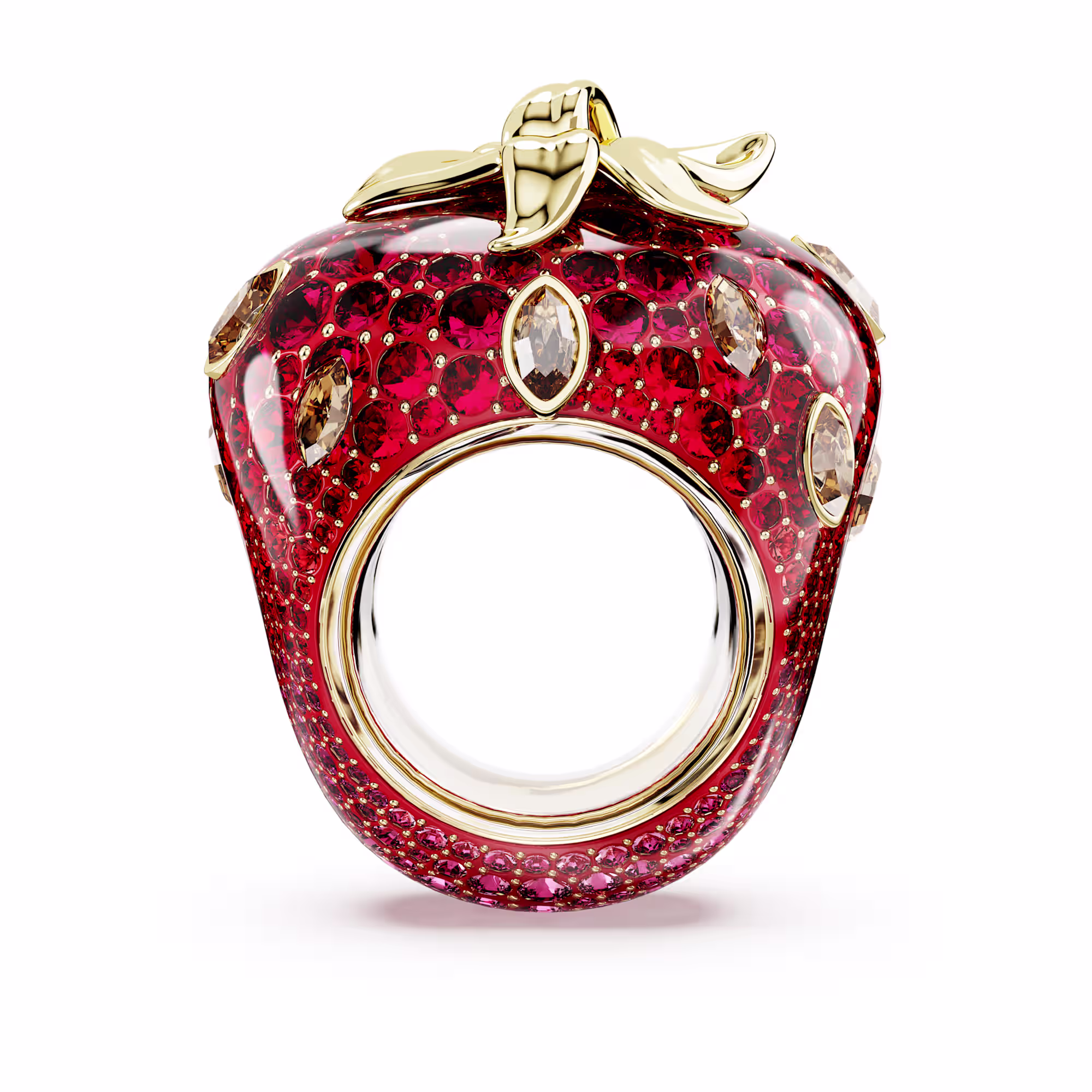 idyllia-motif-ring--mixed-cuts--strawberry--red--gold-tone-plated-swarovski-5745796 (3)